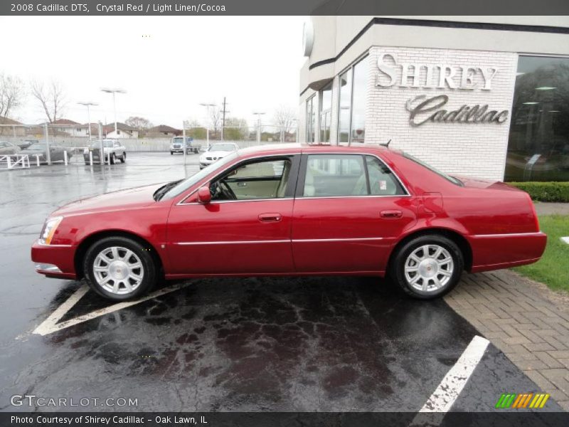 Crystal Red / Light Linen/Cocoa 2008 Cadillac DTS