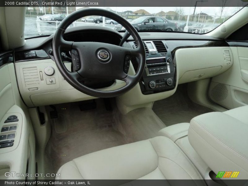 Crystal Red / Light Linen/Cocoa 2008 Cadillac DTS