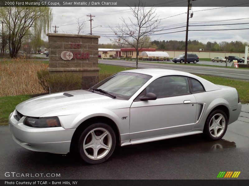 Silver Metallic / Dark Charcoal 2000 Ford Mustang GT Coupe