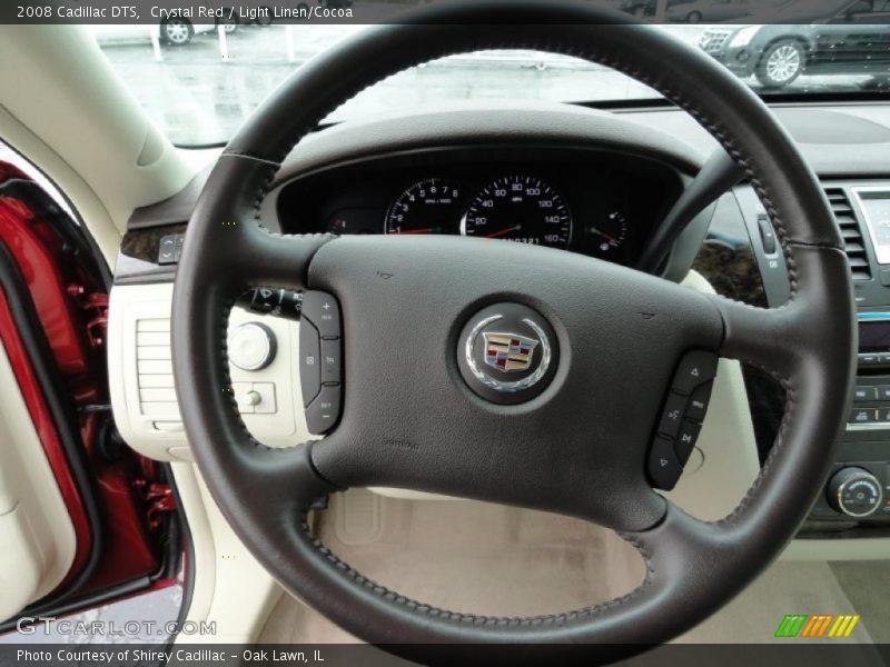 Crystal Red / Light Linen/Cocoa 2008 Cadillac DTS