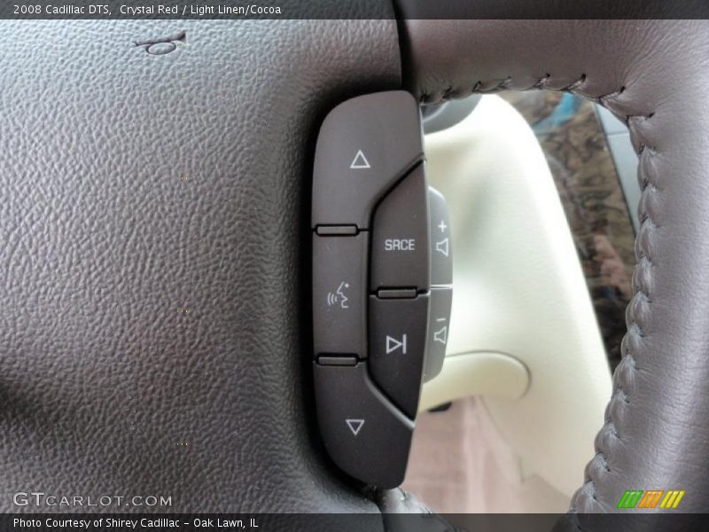 Crystal Red / Light Linen/Cocoa 2008 Cadillac DTS