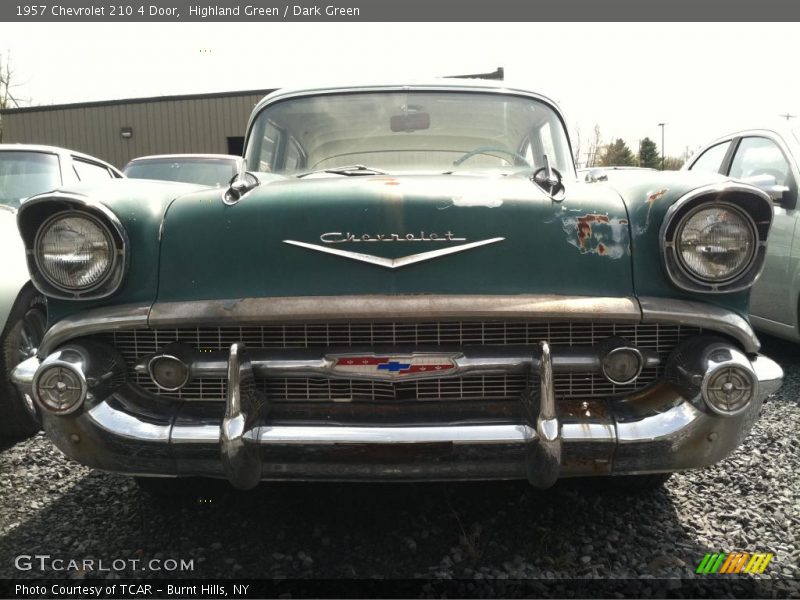 Highland Green / Dark Green 1957 Chevrolet 210 4 Door