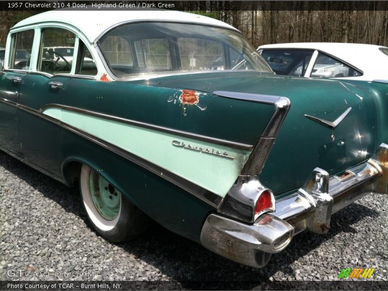 Highland Green / Dark Green 1957 Chevrolet 210 4 Door