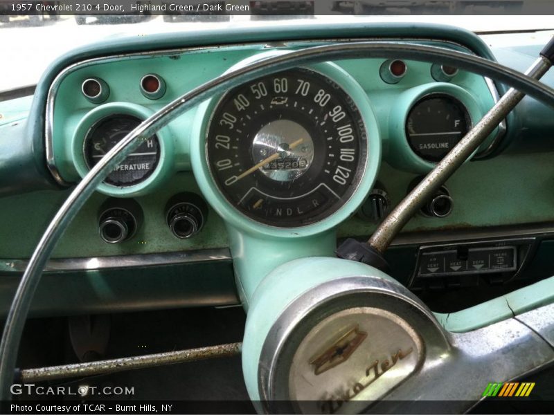 Highland Green / Dark Green 1957 Chevrolet 210 4 Door