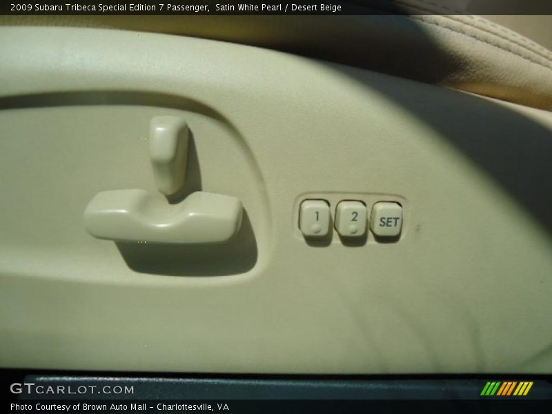 Satin White Pearl / Desert Beige 2009 Subaru Tribeca Special Edition 7 Passenger