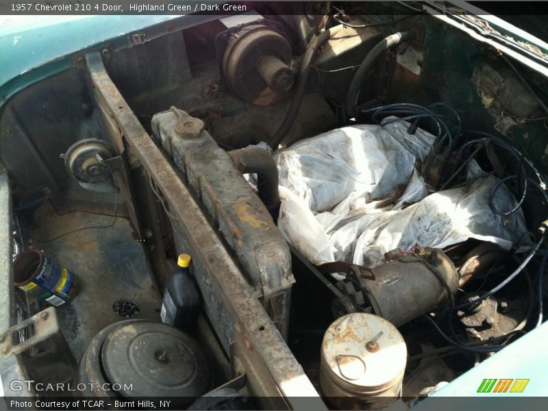Highland Green / Dark Green 1957 Chevrolet 210 4 Door