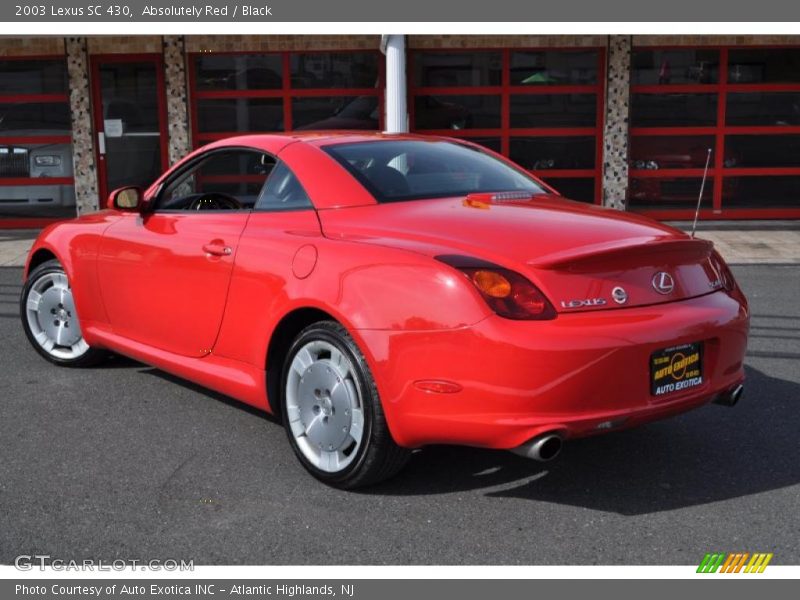 Absolutely Red / Black 2003 Lexus SC 430