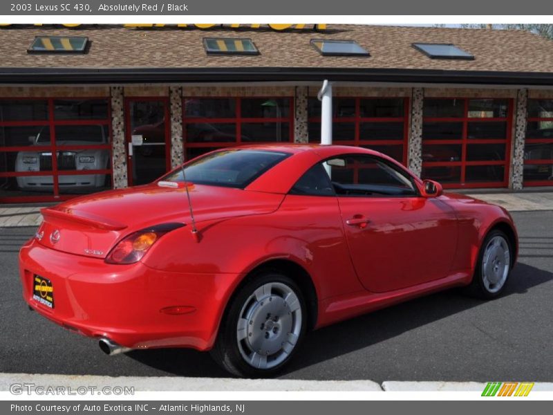 Absolutely Red / Black 2003 Lexus SC 430