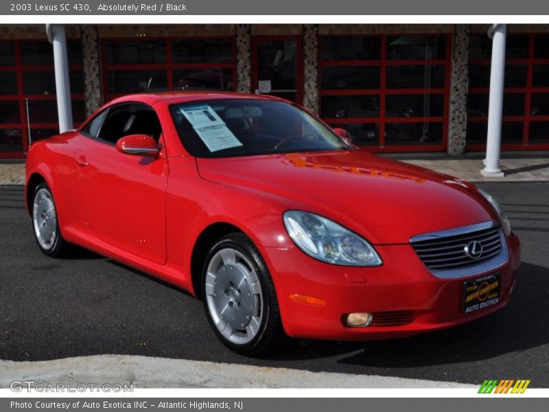 Absolutely Red / Black 2003 Lexus SC 430