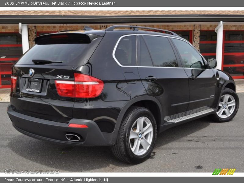 Jet Black / Tobacco Nevada Leather 2009 BMW X5 xDrive48i