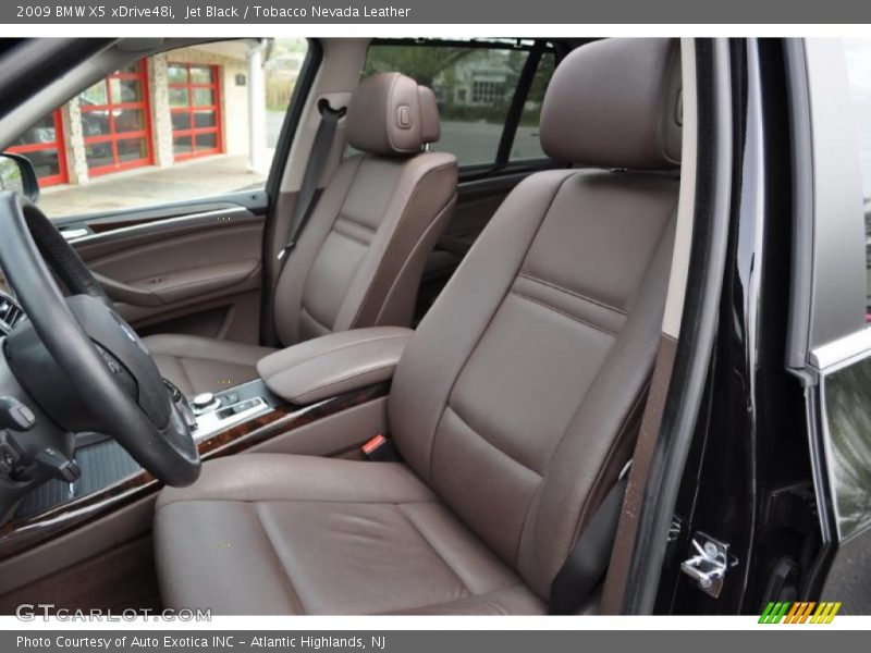 Jet Black / Tobacco Nevada Leather 2009 BMW X5 xDrive48i