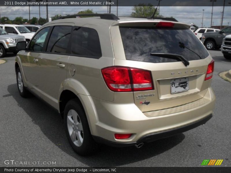 White Gold Metallic / Black 2011 Dodge Journey Mainstreet AWD