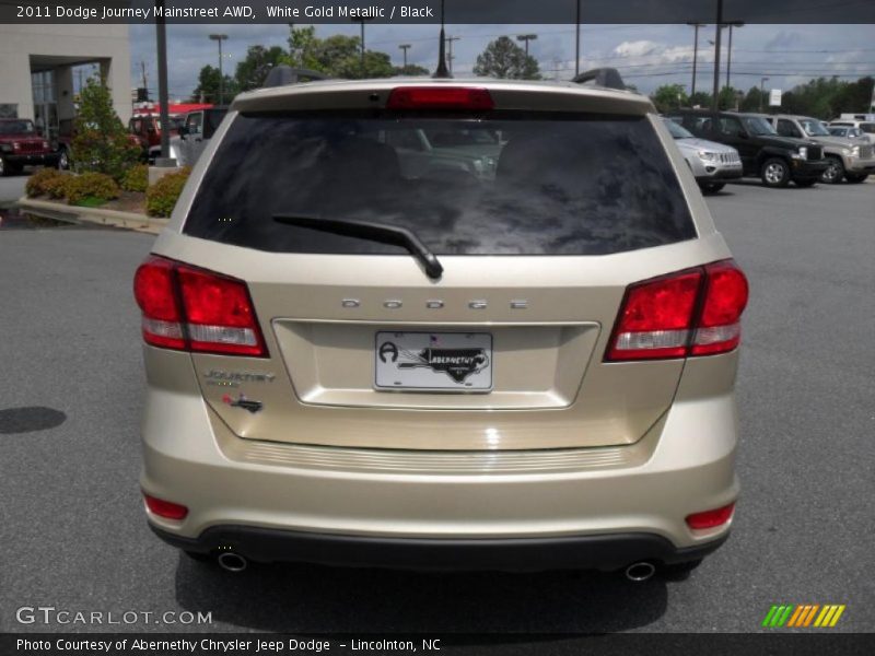 White Gold Metallic / Black 2011 Dodge Journey Mainstreet AWD