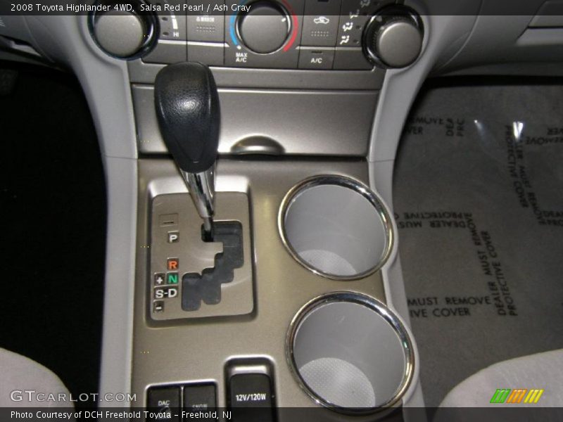 Salsa Red Pearl / Ash Gray 2008 Toyota Highlander 4WD