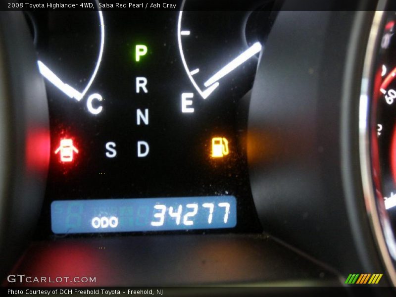 Salsa Red Pearl / Ash Gray 2008 Toyota Highlander 4WD