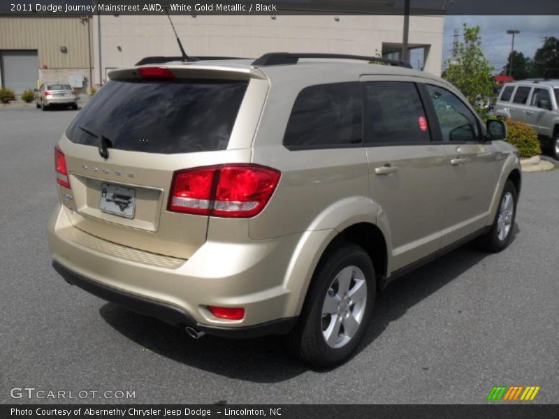 White Gold Metallic / Black 2011 Dodge Journey Mainstreet AWD