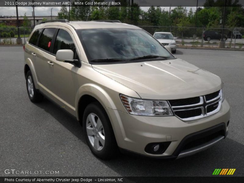 White Gold Metallic / Black 2011 Dodge Journey Mainstreet AWD
