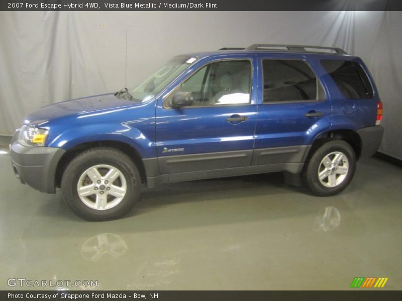 Vista Blue Metallic / Medium/Dark Flint 2007 Ford Escape Hybrid 4WD