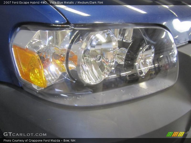 Vista Blue Metallic / Medium/Dark Flint 2007 Ford Escape Hybrid 4WD