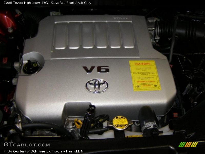 Salsa Red Pearl / Ash Gray 2008 Toyota Highlander 4WD
