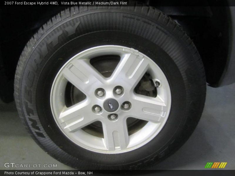 Vista Blue Metallic / Medium/Dark Flint 2007 Ford Escape Hybrid 4WD
