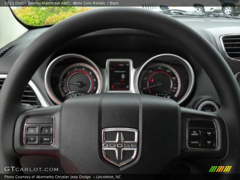 White Gold Metallic / Black 2011 Dodge Journey Mainstreet AWD