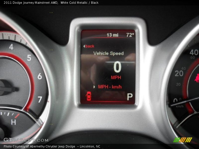 White Gold Metallic / Black 2011 Dodge Journey Mainstreet AWD