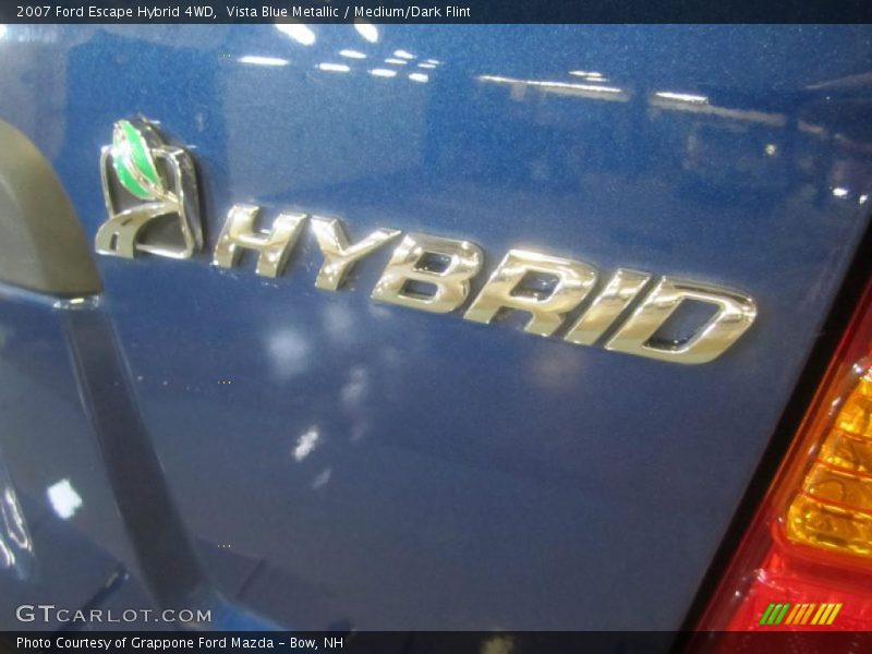 Vista Blue Metallic / Medium/Dark Flint 2007 Ford Escape Hybrid 4WD