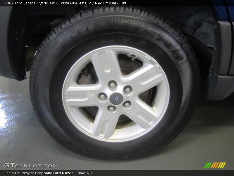 Vista Blue Metallic / Medium/Dark Flint 2007 Ford Escape Hybrid 4WD