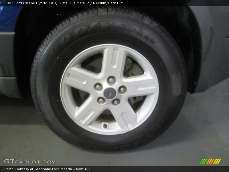 Vista Blue Metallic / Medium/Dark Flint 2007 Ford Escape Hybrid 4WD