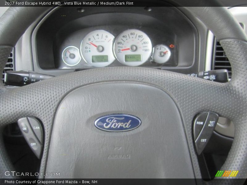 Vista Blue Metallic / Medium/Dark Flint 2007 Ford Escape Hybrid 4WD