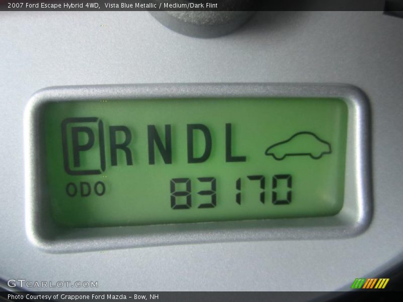 Vista Blue Metallic / Medium/Dark Flint 2007 Ford Escape Hybrid 4WD