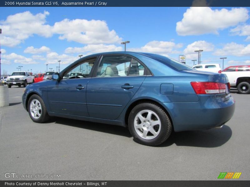 Aquamarine Pearl / Gray 2006 Hyundai Sonata GLS V6