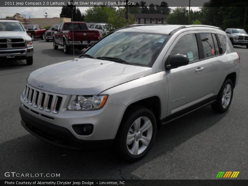 Bright Silver Metallic / Dark Slate Gray 2011 Jeep Compass 2.0 Latitude