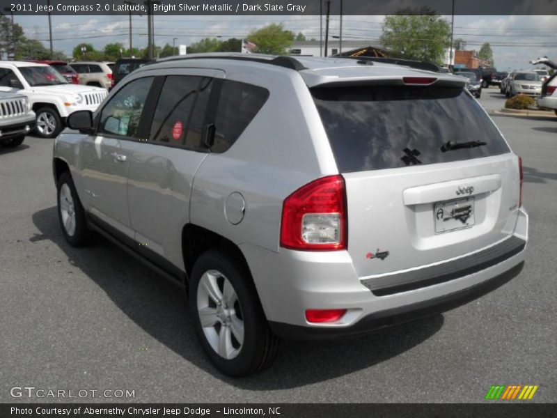 Bright Silver Metallic / Dark Slate Gray 2011 Jeep Compass 2.0 Latitude