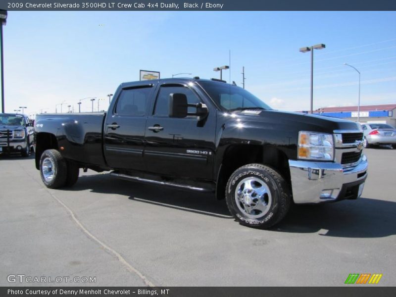 Black / Ebony 2009 Chevrolet Silverado 3500HD LT Crew Cab 4x4 Dually