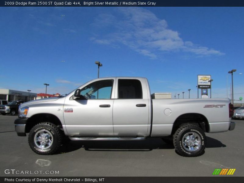 Bright Silver Metallic / Medium Slate Gray 2009 Dodge Ram 2500 ST Quad Cab 4x4