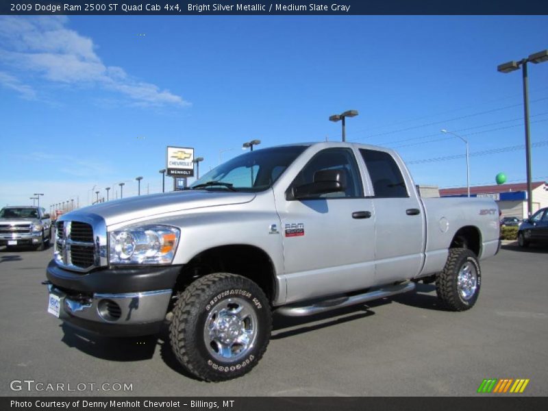 Bright Silver Metallic / Medium Slate Gray 2009 Dodge Ram 2500 ST Quad Cab 4x4