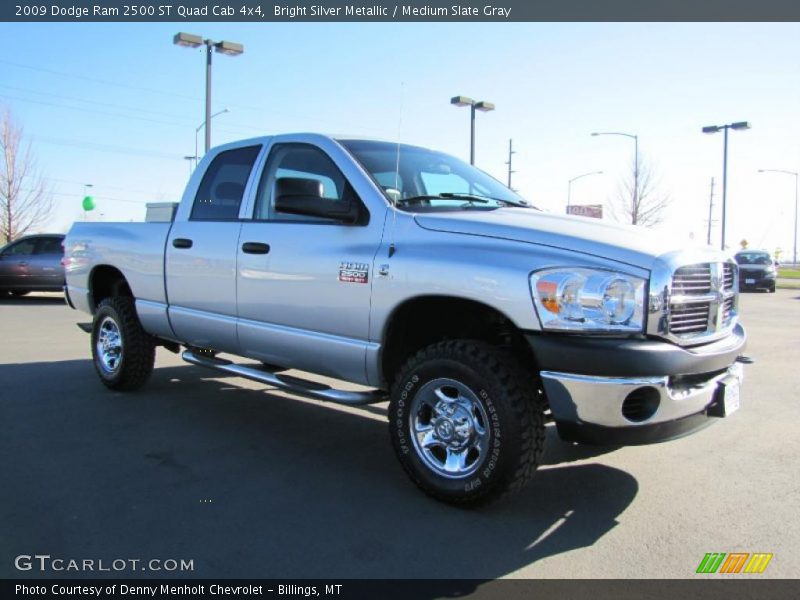 Bright Silver Metallic / Medium Slate Gray 2009 Dodge Ram 2500 ST Quad Cab 4x4