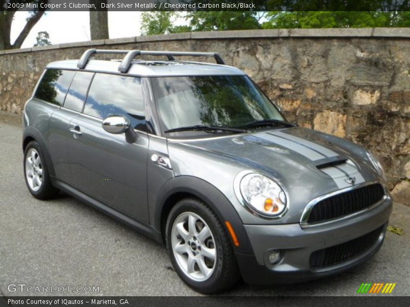 Dark Silver Metallic / Checkered Carbon Black/Black 2009 Mini Cooper S Clubman