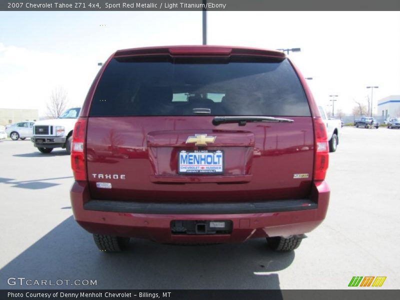 Sport Red Metallic / Light Titanium/Ebony 2007 Chevrolet Tahoe Z71 4x4