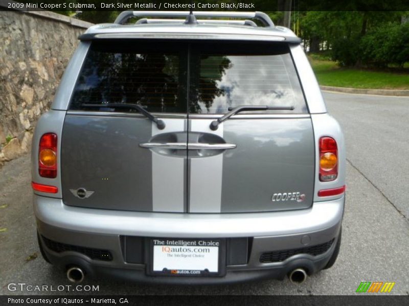 Dark Silver Metallic / Checkered Carbon Black/Black 2009 Mini Cooper S Clubman