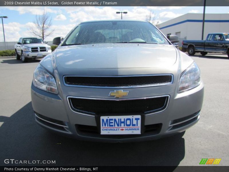 Golden Pewter Metallic / Titanium 2009 Chevrolet Malibu LS Sedan