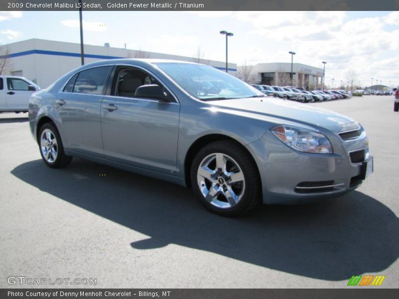 Golden Pewter Metallic / Titanium 2009 Chevrolet Malibu LS Sedan