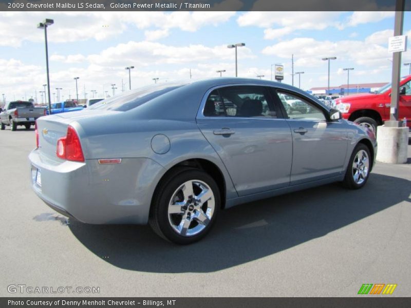 Golden Pewter Metallic / Titanium 2009 Chevrolet Malibu LS Sedan