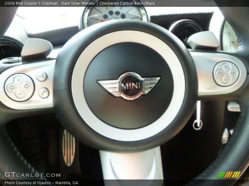 Dark Silver Metallic / Checkered Carbon Black/Black 2009 Mini Cooper S Clubman