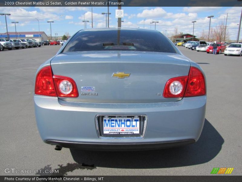 Golden Pewter Metallic / Titanium 2009 Chevrolet Malibu LS Sedan