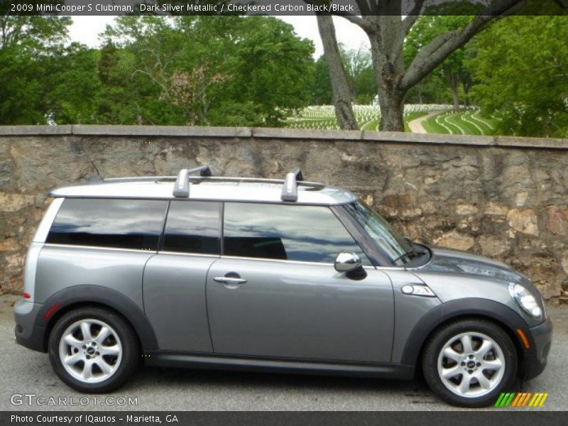 Dark Silver Metallic / Checkered Carbon Black/Black 2009 Mini Cooper S Clubman
