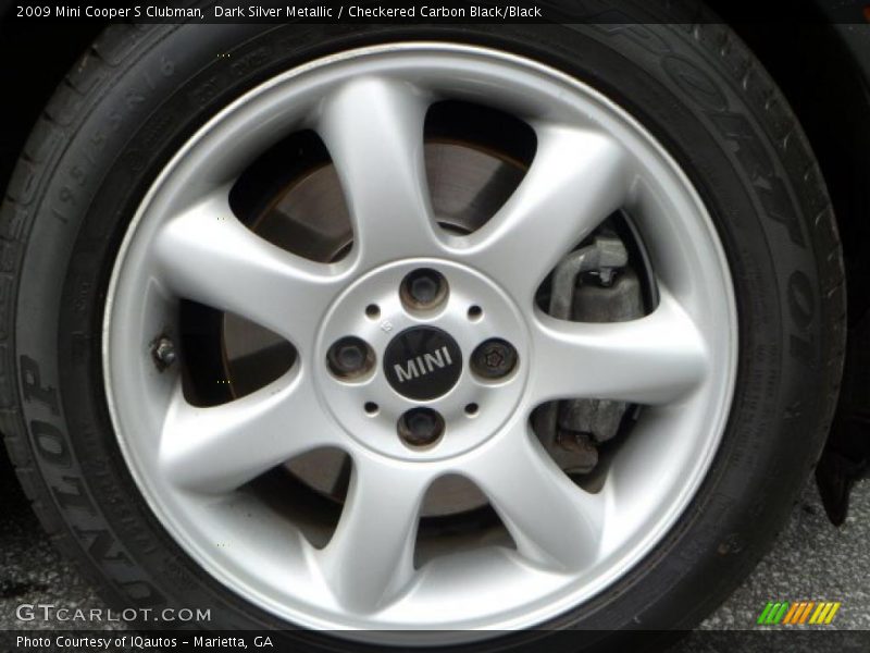 Dark Silver Metallic / Checkered Carbon Black/Black 2009 Mini Cooper S Clubman