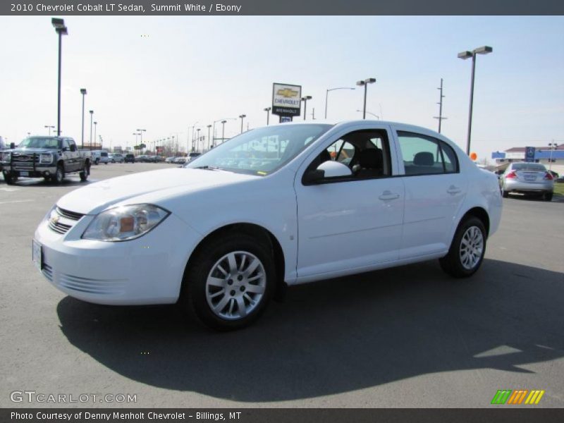 Summit White / Ebony 2010 Chevrolet Cobalt LT Sedan